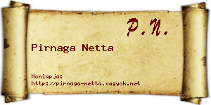 Pirnaga Netta névjegykártya